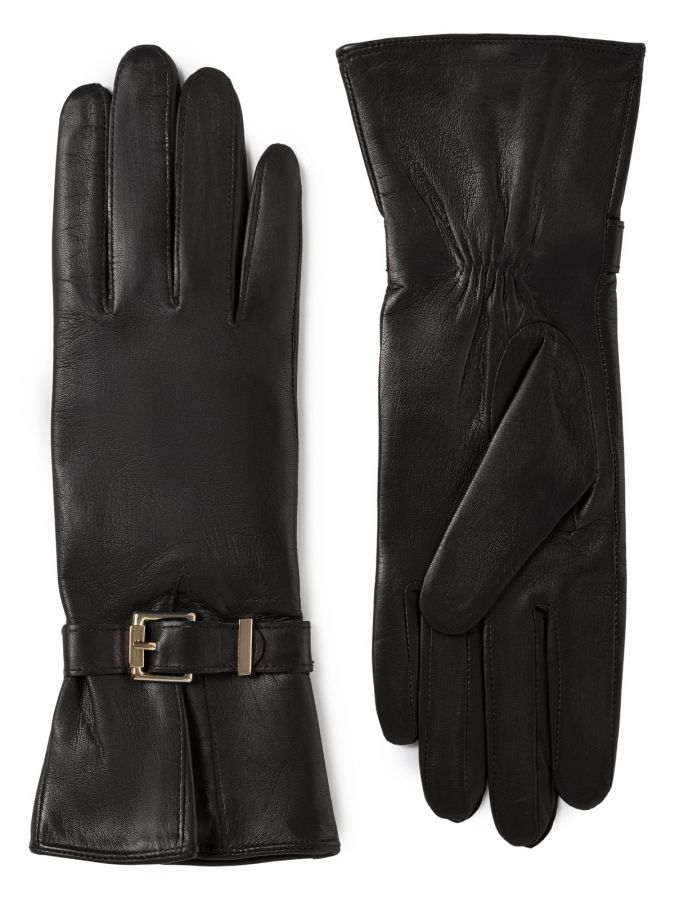 Перчатки женские ш+каш. IS02570 black ELEGANZZA