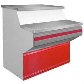 Прилавок рабочий 4МП, 8МП нерж.