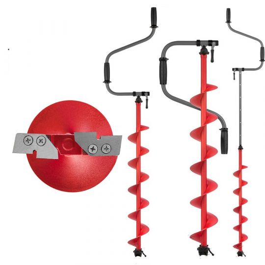 Ледобур BURAN 130R правое вращение, цельнотянутый шнек (LB-130R) Тонар