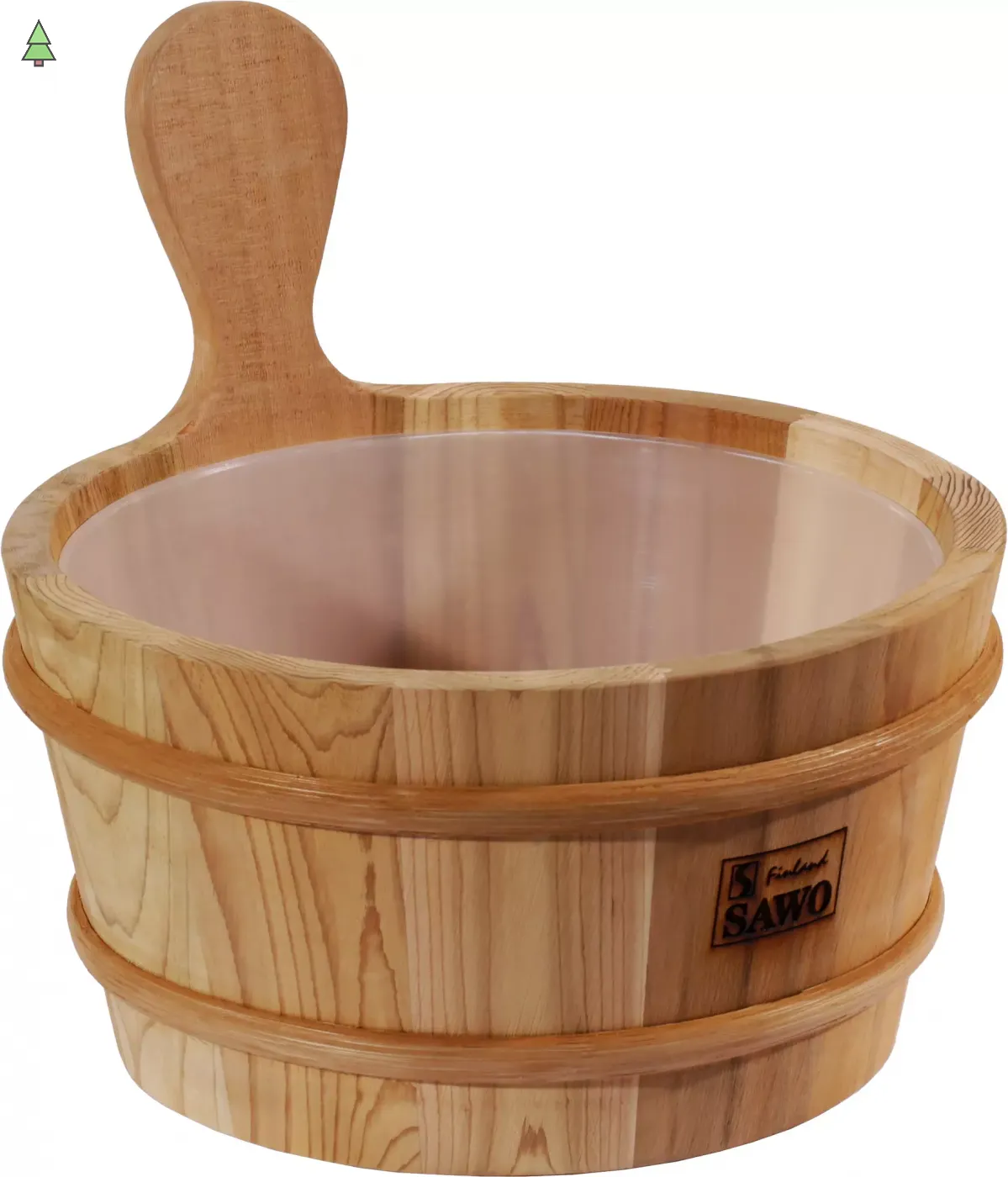 SAWO Кадушка деревянная 4л, с пластиковой вставкой, 340-D
