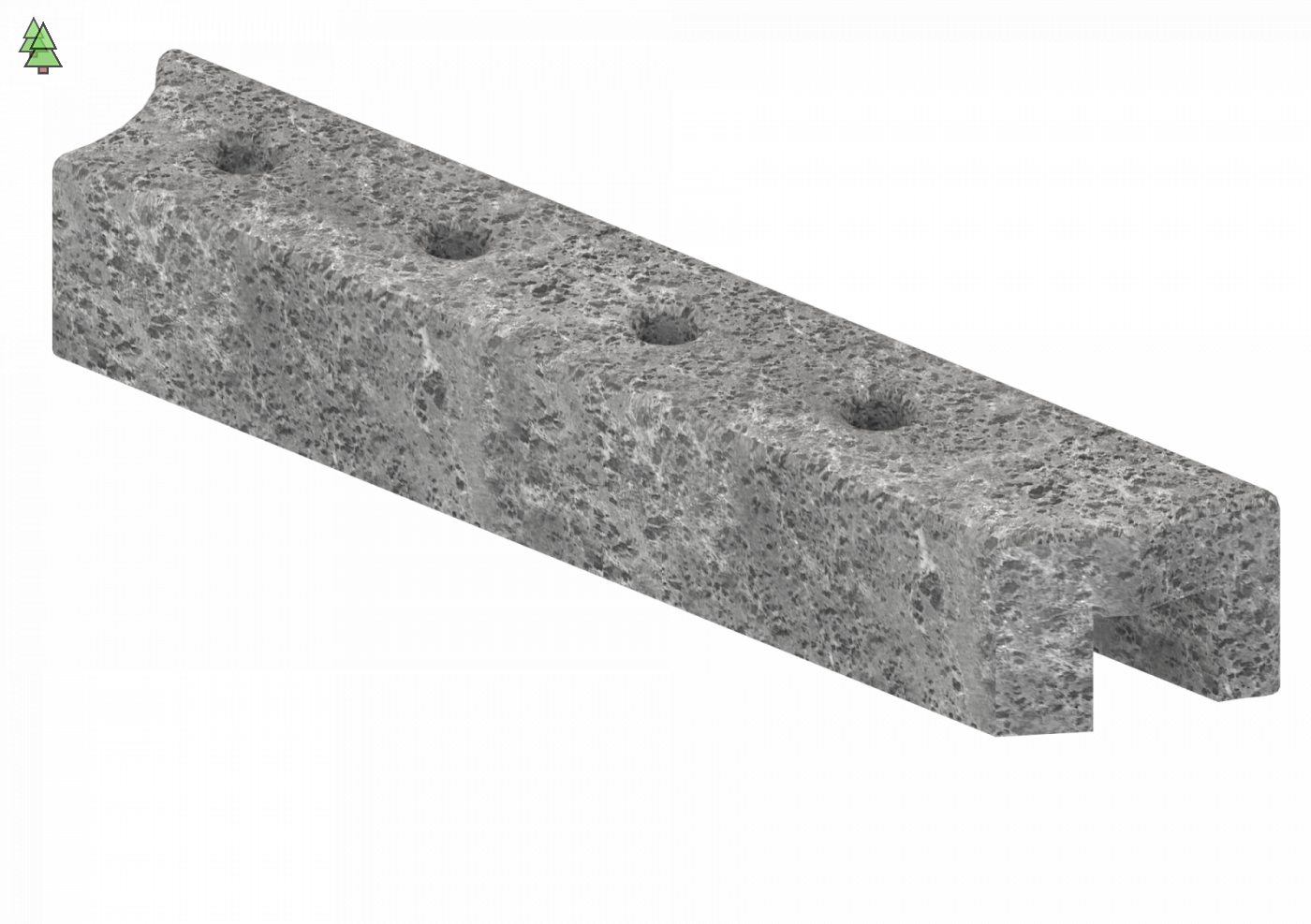 Верхний правый талькохлоритный элемент SAWO HP34-006 для печи NIMBUS COMBI (400х70х60)