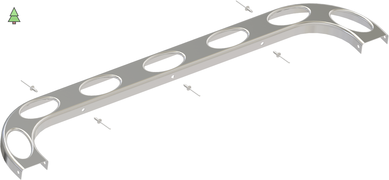Задняя часть верхнего ободка SAWO HP02-018 для печей SCA/NR
