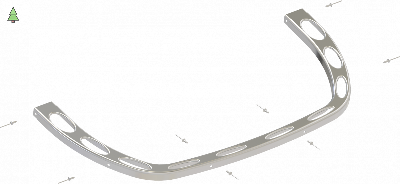 Передняя часть верхнего ободка SAWO НР02-002 для печей SCA/SAV