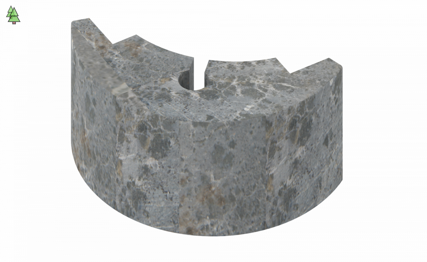 Угловой талькохлоритный элемент 2 SAWO HP23-008 для печи NIMBUS (110х50х60мм)