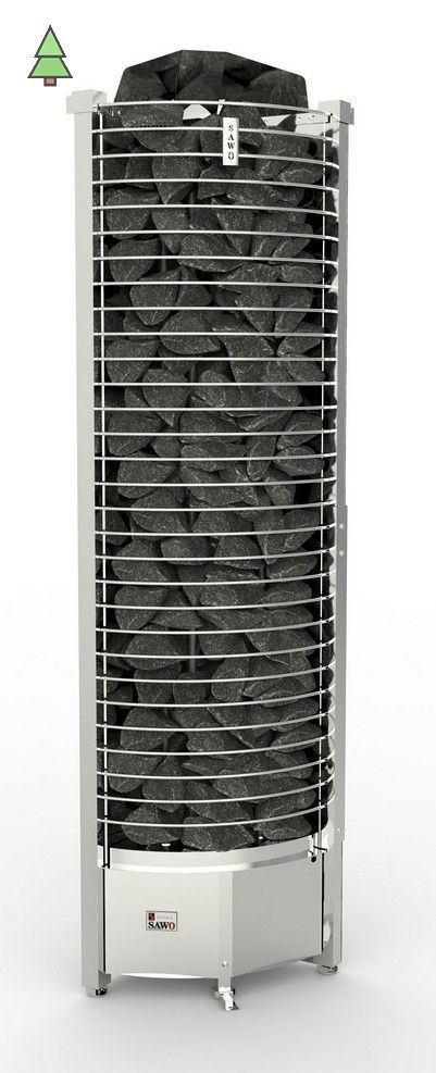 Электрическая печь SAWO TOWER TH6-90NS-CNR-P (9 кВт, угловая), выносной пульт (пульт и блок мощности докупаются отдельно)