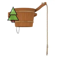 SAWO Обливное устройство, кедр, 18л, 393-D