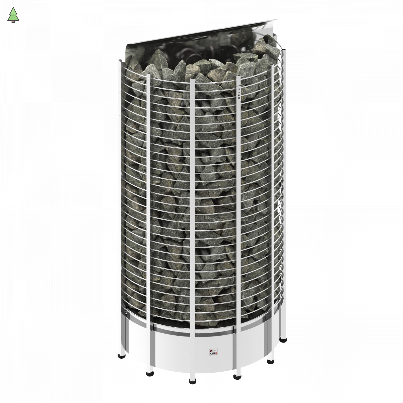 SAWO Электрическая печь TOWER TH12-240NS-WL, пристенная, выносной пульт (пульт и блок мощности докупаются отдельно)