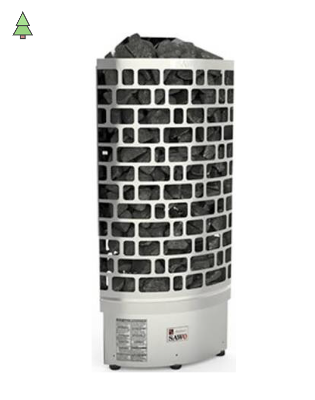 Электрическая печь SAWO Aries ARI3-75Ni2-CNR-P (7,5 кВт, угловая), выносной пульт (встроенный блок мощности, пульт покупается отдельно)