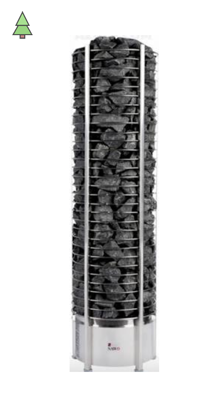 Электрическая печь SAWO TOWER TH3-45Ni2-P (4,5 кВт, нержавейка), выносной пульт (встроенный блок мощности, пульт покупается отдельно)