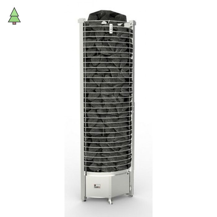 SAWO Электрическая печь Tower напольная угловая, 8,0 кВт, нерж. сталь, артикул TH5-80Ni2-CNR-P, выносной пульт (встроенный блок мощности, пульт покупается отдельно)