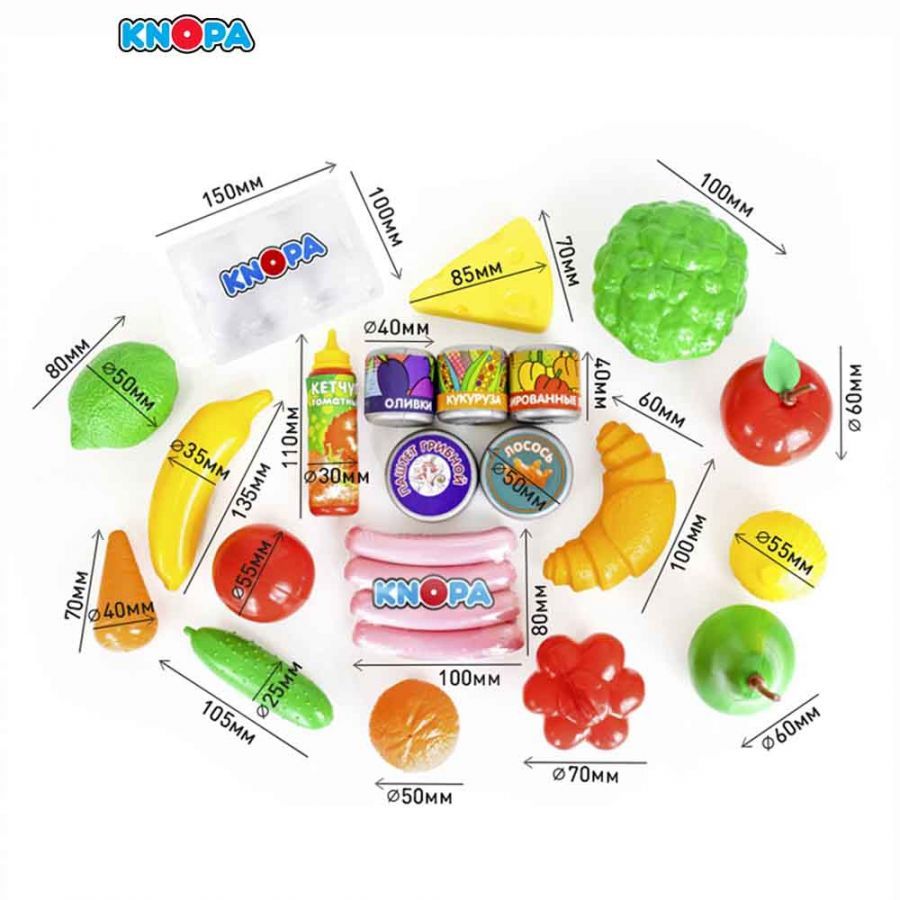 Шоппер с продуктами КНОПА