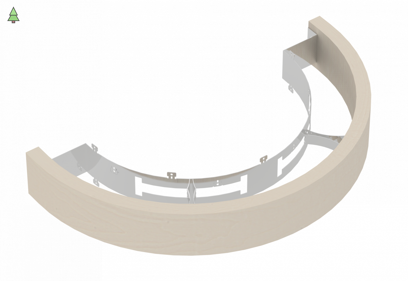SAWO Деревянное ограждение для печи пристенной установки ARIES ARI3, осина, артикул ARI-GUARD-W3-WL-A