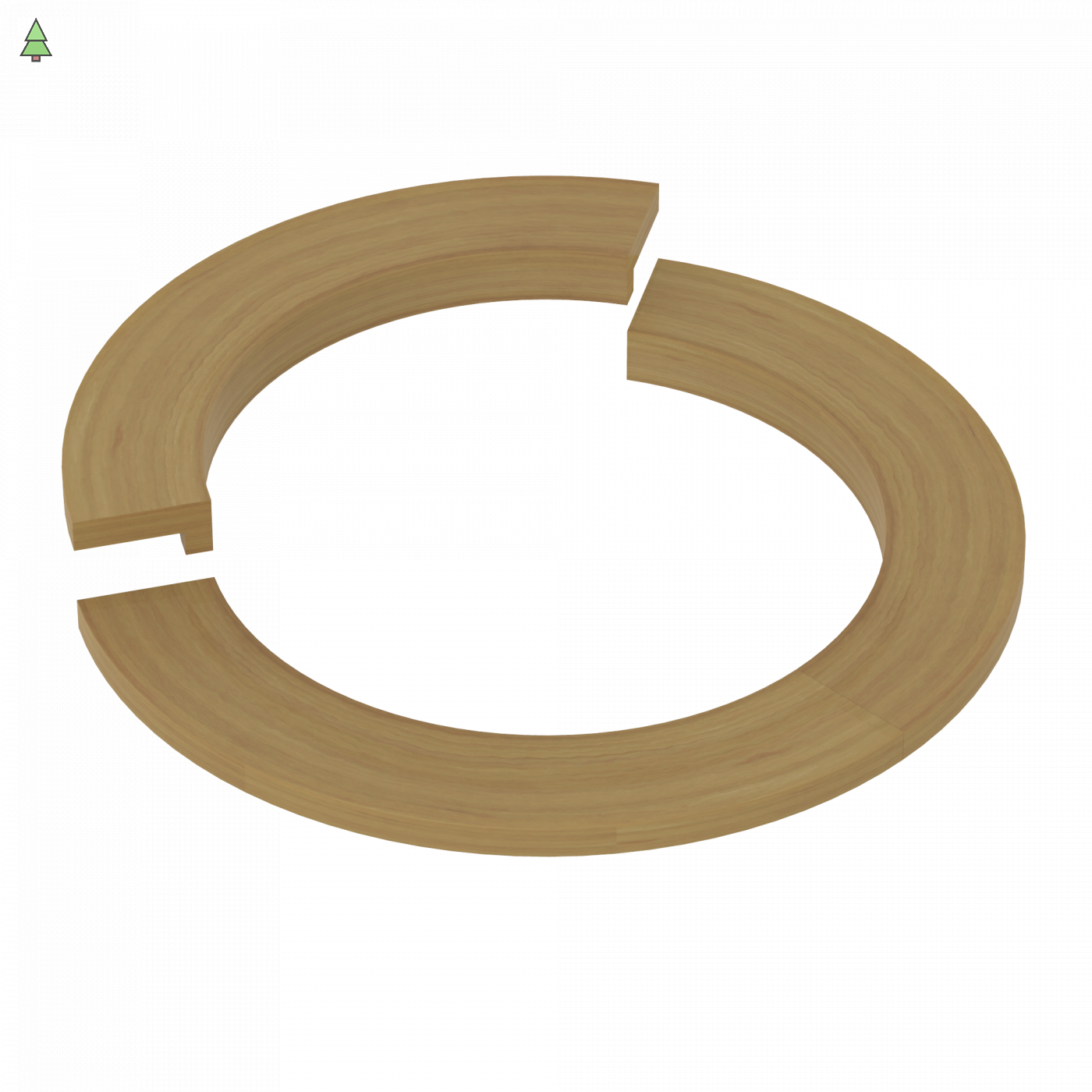 SAWO Монтажный фланец для печей TH9, ARI6 & PNX6, кедр, арт. TH-COLLAR-W9-D