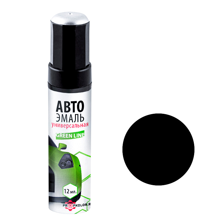 Карандаш с кисточкой для подкраски сколов на Baic. Цвет Plain Black. Код цвета: Polar Night Black