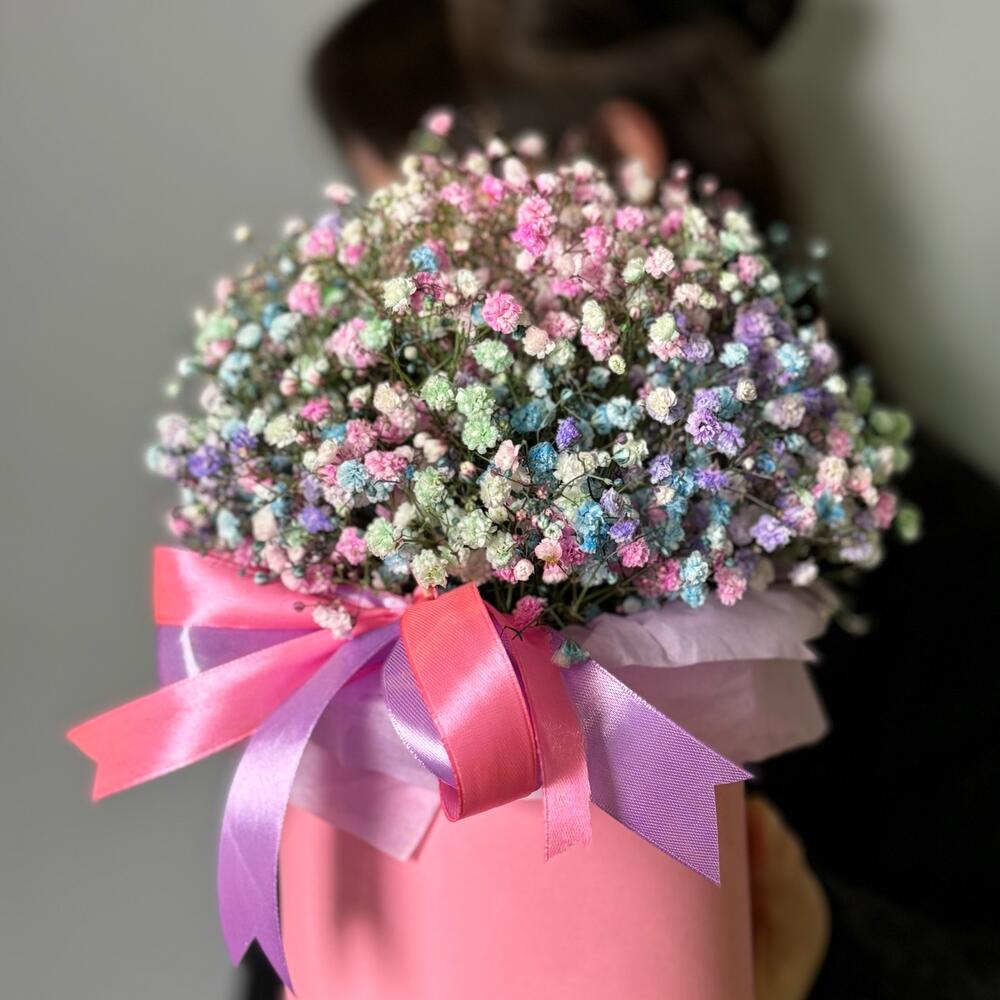 Радужная гипсофила в коробке S