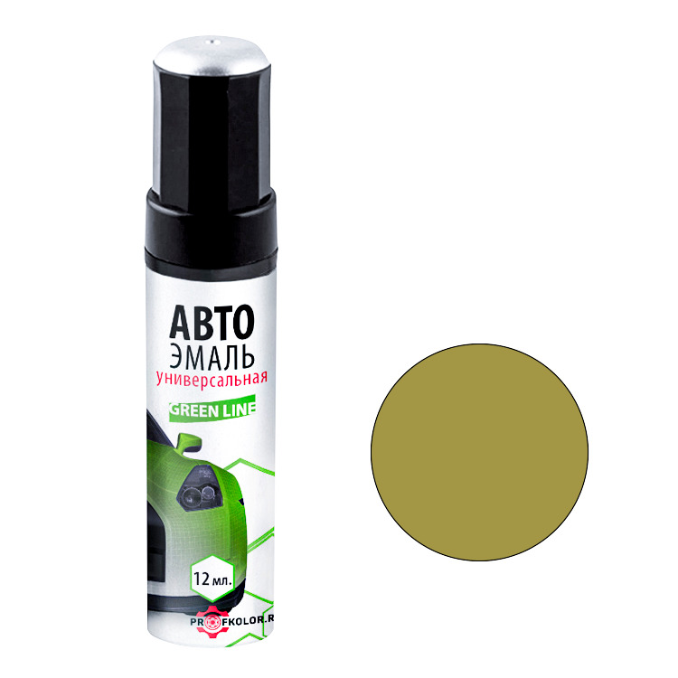 Карандаш с кисточкой для подкраски сколов на Chery Qq,Chery. Цвет Ginkgo Yellow. Код цвета: ED