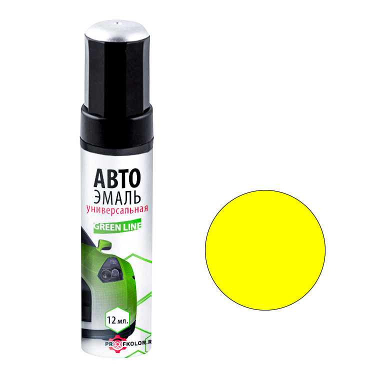 Карандаш с кисточкой для подкраски сколов на Dong Feng Motor. Цвет Yellow. Код цвета: Yellow