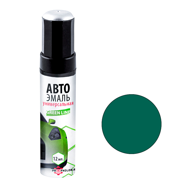 Карандаш с кисточкой для подкраски сколов на Geely. Цвет Environment Green / Standard. Код цвета: Unknown