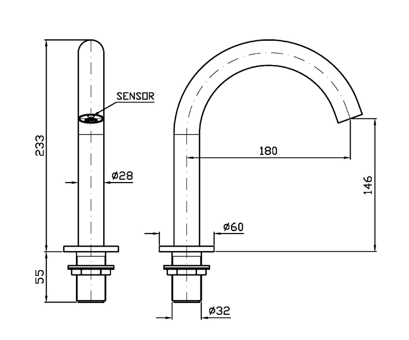 Сенсорный смеситель для раковины Zucchetti Isy22 ZIS1420 излив 18 см ФОТО