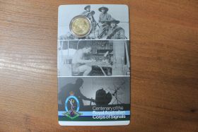 Австралия 1 доллар "100 лет Королевскому австралийскому корпусу связи" 2025 год UNC