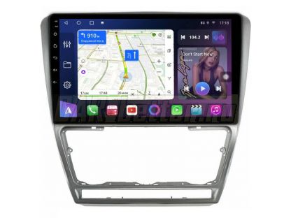 Магнитола Skoda Octavia A5 2 2004-2013, рамка серебро, Farcar, S500  (FC-BM005MS)