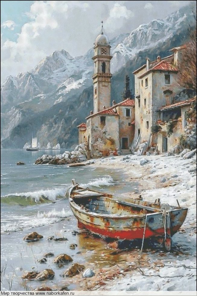 Набор для вышивания "Старая лодка"