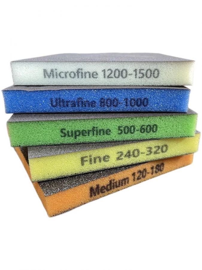 Губка мягкая шлифовальная двусторонняя SUPER FINE