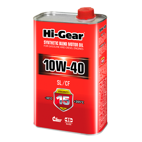 Hi-Gear API SL/CF SAE 10W-40, 1л