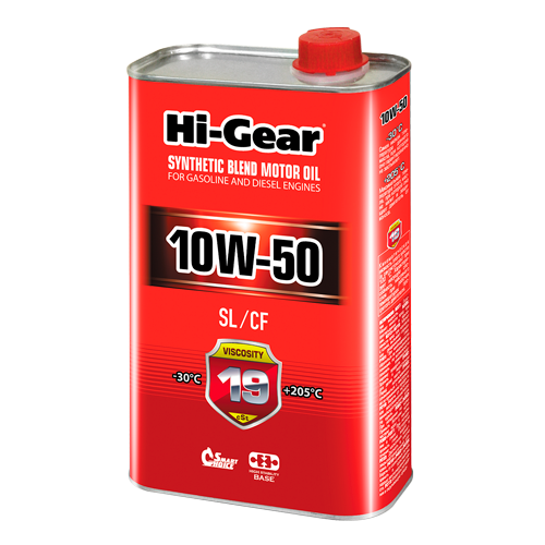 Hi-Gear API SL/CF SAE 10W-50, 1л