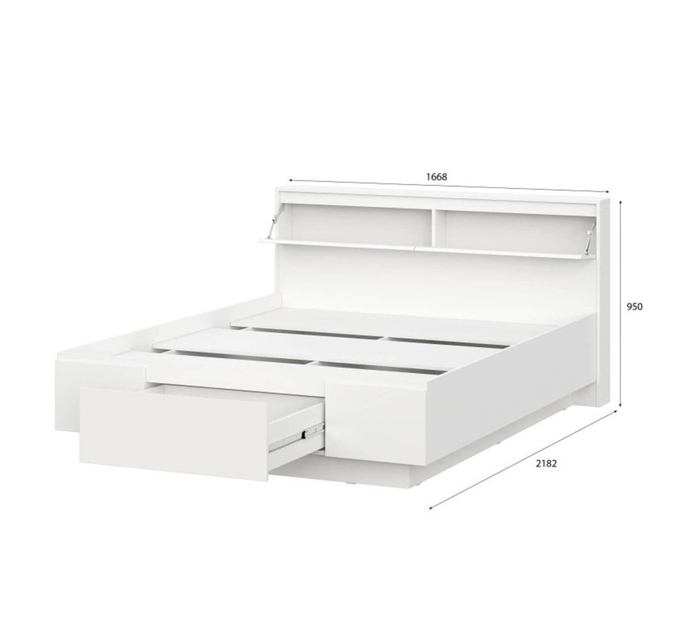 Кровать 1,6м "Одри" без матраса