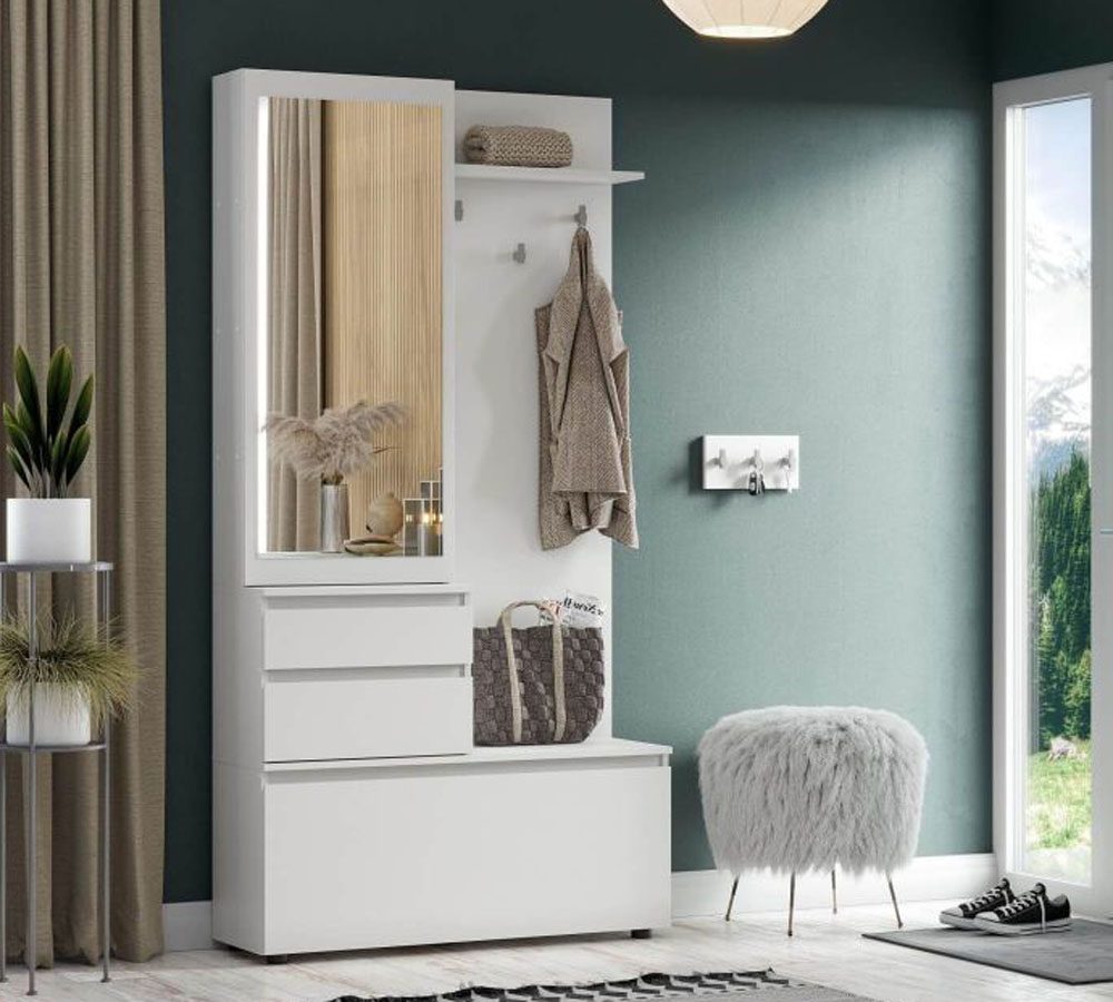 Вешалка с зеркалом "Одри"