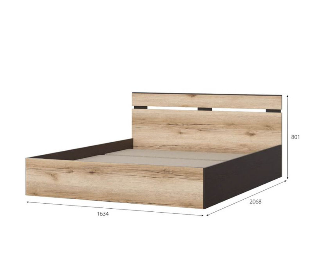 Кровать 1,6м "Берген" СИМПЛ без матраса