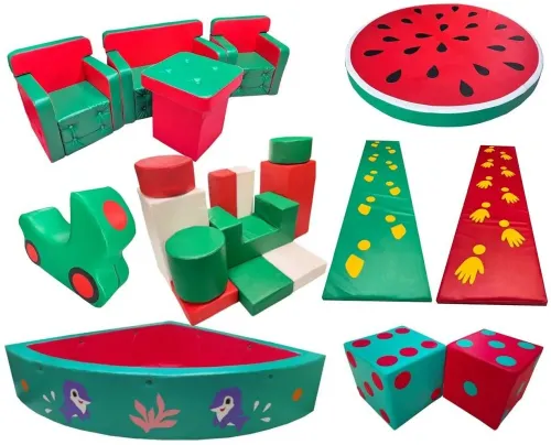 Набор мягких модулей для игровой комнаты №14