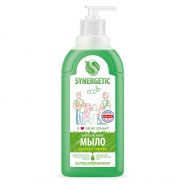 Мыло жидкое 500 мл SYNERGETIC «Луговые травы», гипоаллергенное, биоразлагаемое, дозатор