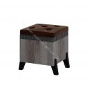 Пуфик с ножками Ольга 3 Дуб делано серый