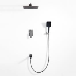 Frap F7191-9 Gizli Duş Sistemi: latun, mat boz antrasit