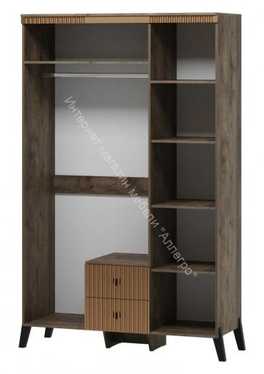 Шкаф трехдверный с ножками Ольга 3  Дуб коми