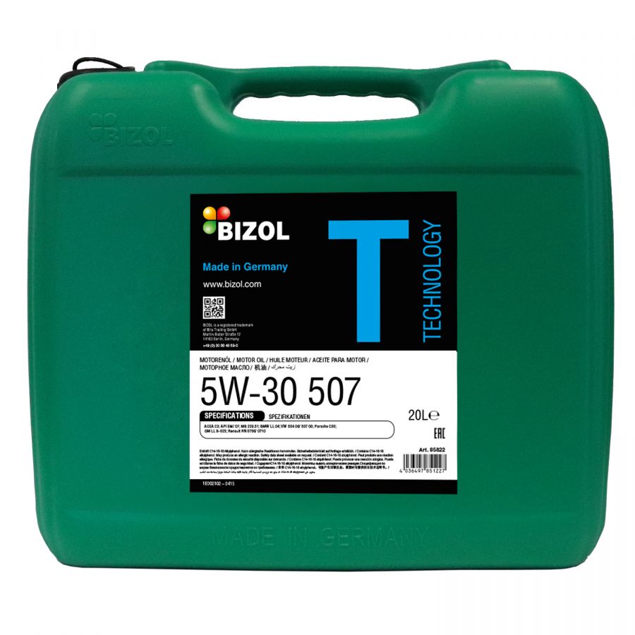 BIZOL Technology 507 5W-30, 20л