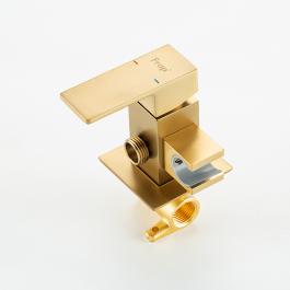 Frap H91 F7591-23 bidet kranının montaj və komponent detalları - naqillə keçid, 120 sm şlan və keramika kartric ilə asan quraşdırma və funksionallığı vurğulayır.2