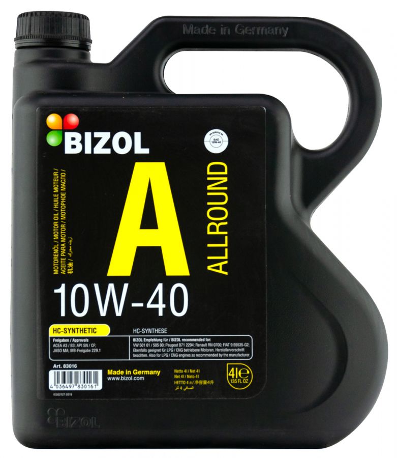 BIZOL Allround 10W-40, 4л