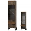 Шкаф витрина пенал с ножками Ольга 3 Дуб коми