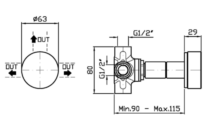 Переключатель на 2/3 источника Zucchetti Isy22 ZIS5756 ФОТО