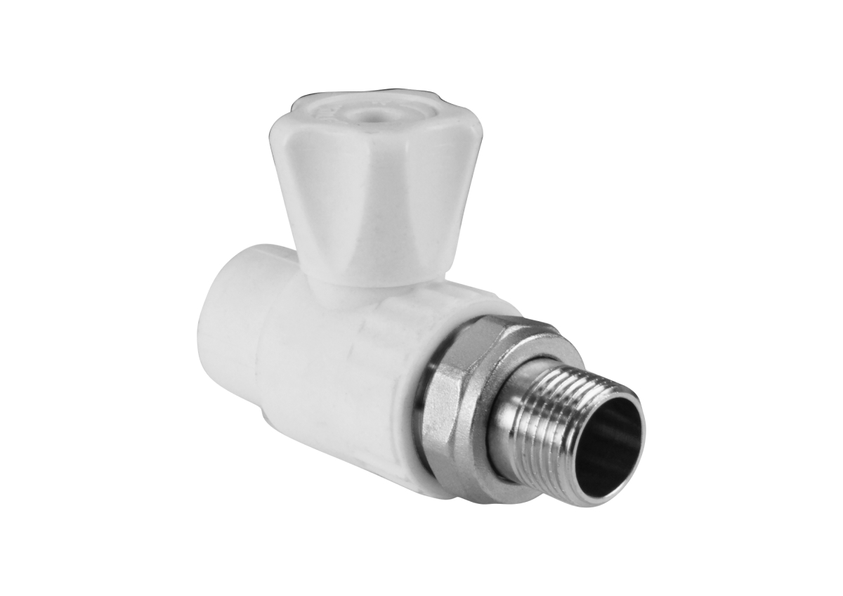 Кран шаровой для радиатора прямой 25х3/4