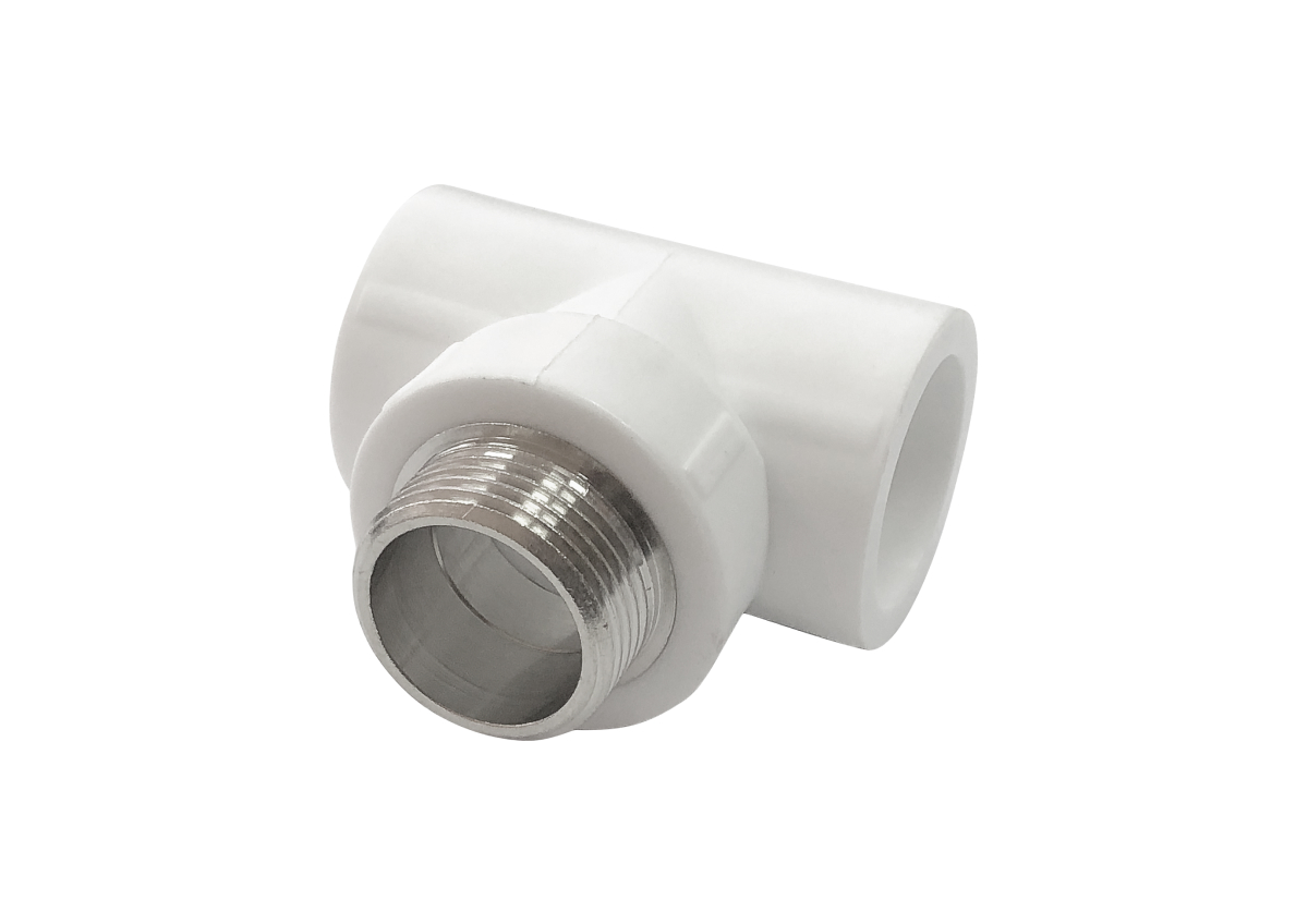 Тройник комбинированный с наружной резьбой 20х1/2х20