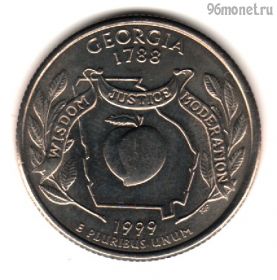 США 25 центов 1999 D Джорджия