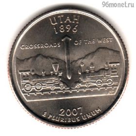 США 25 центов 2007 P Юта