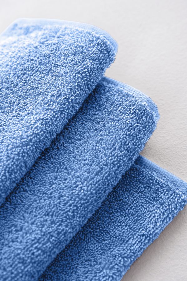 Полотенце махровое банное большое Софатекс 70 * 140 для ванной и бани bs [голубой]