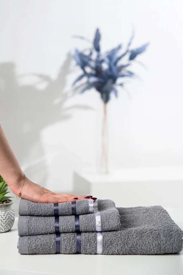 14418/1 Комплект полотенец 3 шт 350 грМ2 [серый]