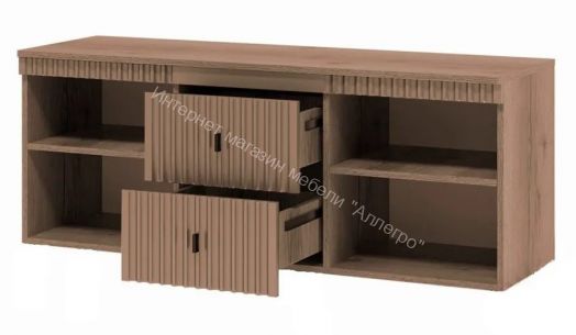 Тумба ТВ на цоколе Ольга 3 Дуб коми