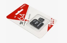 Карта памяти MicroSD 64GB SmartBuy Class10 UHS-I